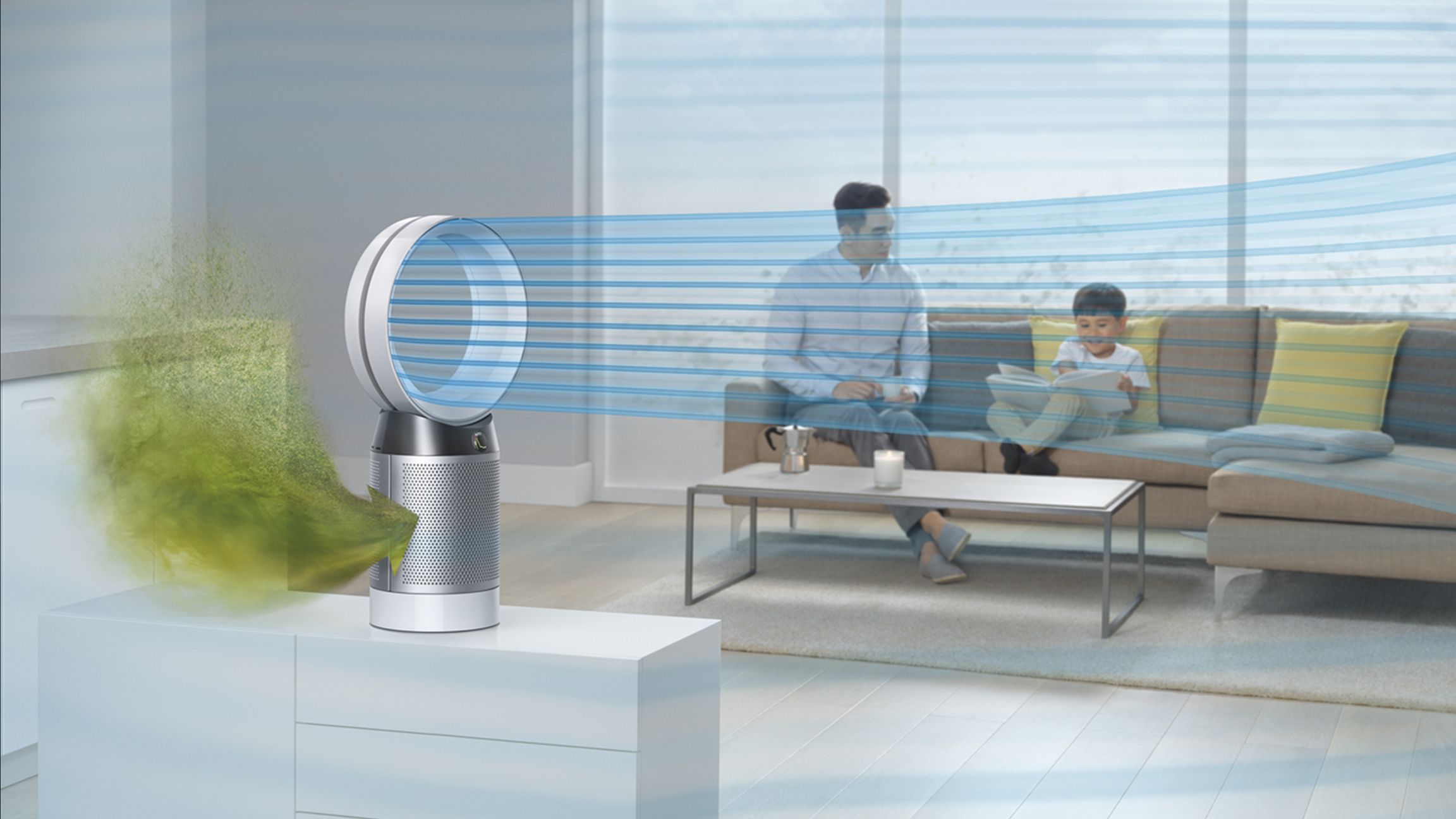 Dyson Pure Cool™ Tischventilator mit Luftreiniger (Schwarz/Nickel)